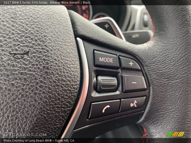 Mineral White Metallic / Black 2017 BMW 3 Series 330i Sedan