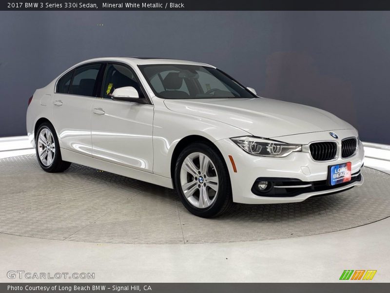 Mineral White Metallic / Black 2017 BMW 3 Series 330i Sedan