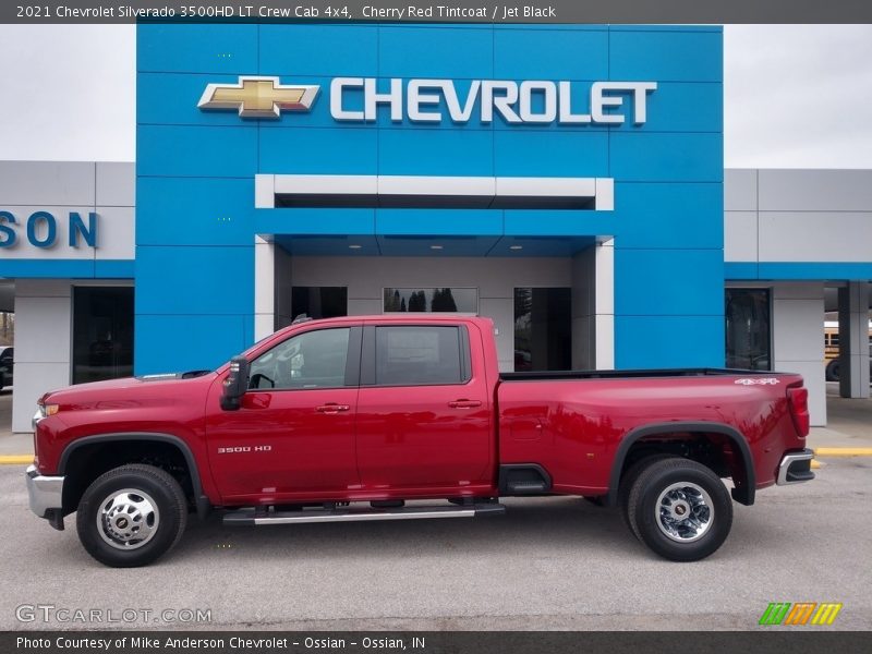 Cherry Red Tintcoat / Jet Black 2021 Chevrolet Silverado 3500HD LT Crew Cab 4x4