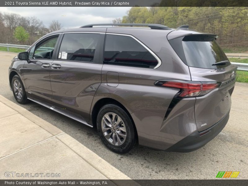 Predawn Gray Mica / Graphite 2021 Toyota Sienna XLE AWD Hybrid