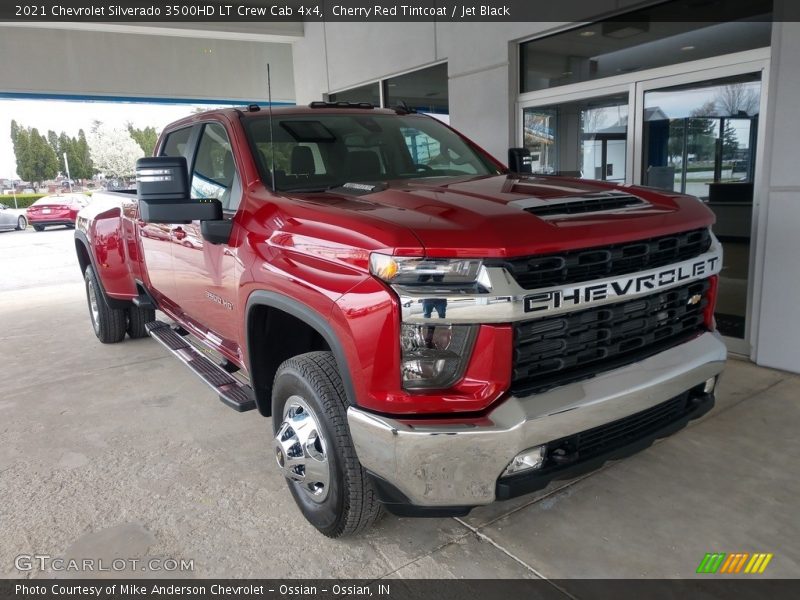 Cherry Red Tintcoat / Jet Black 2021 Chevrolet Silverado 3500HD LT Crew Cab 4x4