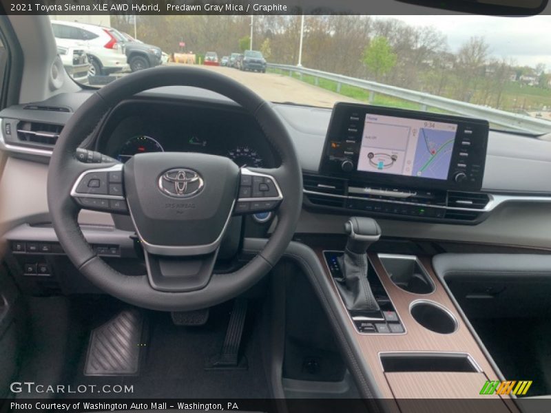 Predawn Gray Mica / Graphite 2021 Toyota Sienna XLE AWD Hybrid