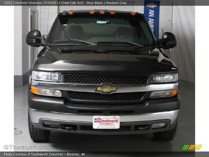 Onyx Black / Medium Gray 2001 Chevrolet Silverado 2500HD LS Crew Cab 4x4