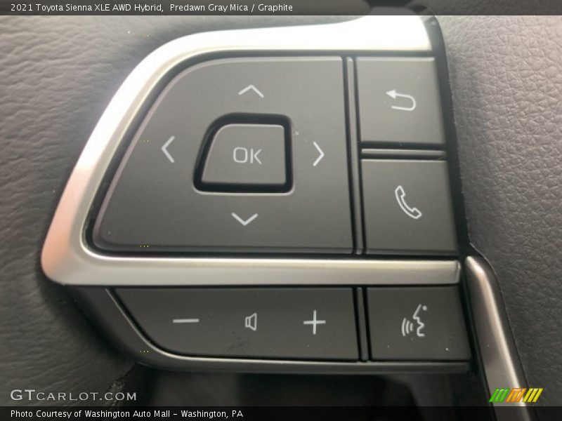 Predawn Gray Mica / Graphite 2021 Toyota Sienna XLE AWD Hybrid