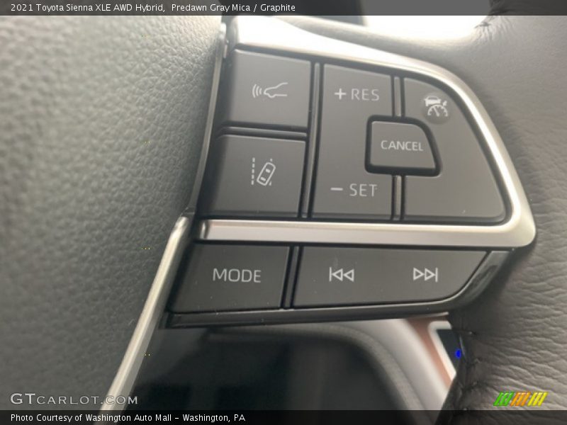 Predawn Gray Mica / Graphite 2021 Toyota Sienna XLE AWD Hybrid