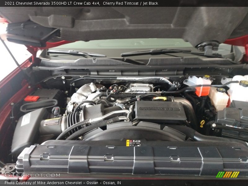 Cherry Red Tintcoat / Jet Black 2021 Chevrolet Silverado 3500HD LT Crew Cab 4x4