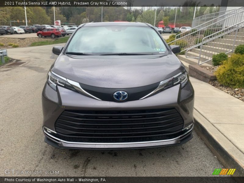 Predawn Gray Mica / Graphite 2021 Toyota Sienna XLE AWD Hybrid