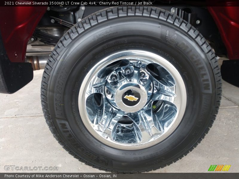 Cherry Red Tintcoat / Jet Black 2021 Chevrolet Silverado 3500HD LT Crew Cab 4x4