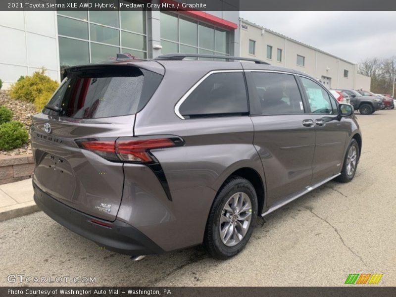 Predawn Gray Mica / Graphite 2021 Toyota Sienna XLE AWD Hybrid