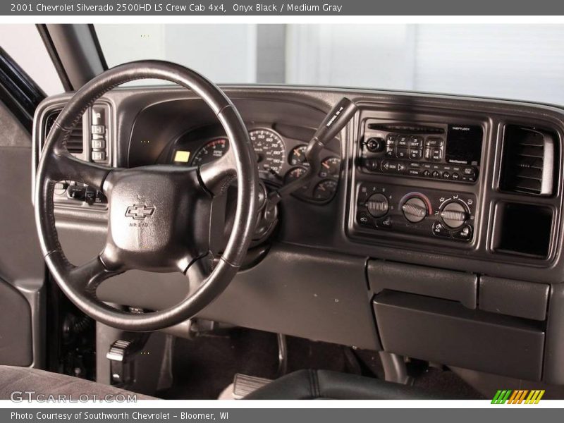 Onyx Black / Medium Gray 2001 Chevrolet Silverado 2500HD LS Crew Cab 4x4