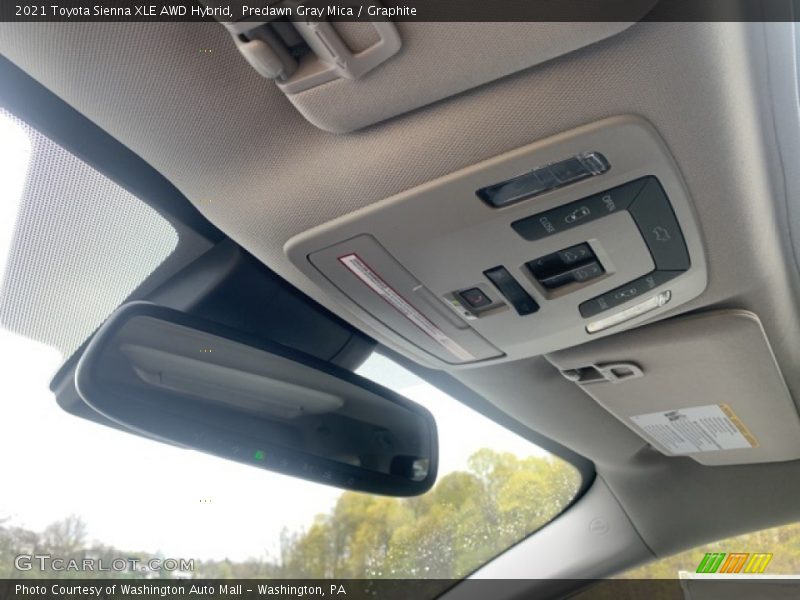 Predawn Gray Mica / Graphite 2021 Toyota Sienna XLE AWD Hybrid
