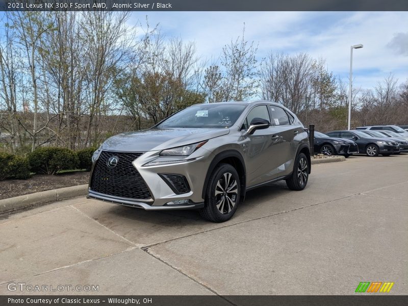 Atomic Silver / Black 2021 Lexus NX 300 F Sport AWD