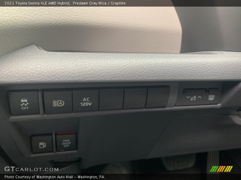 Predawn Gray Mica / Graphite 2021 Toyota Sienna XLE AWD Hybrid