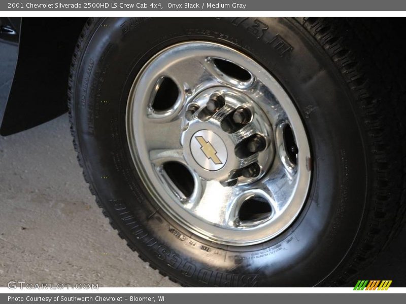 Onyx Black / Medium Gray 2001 Chevrolet Silverado 2500HD LS Crew Cab 4x4