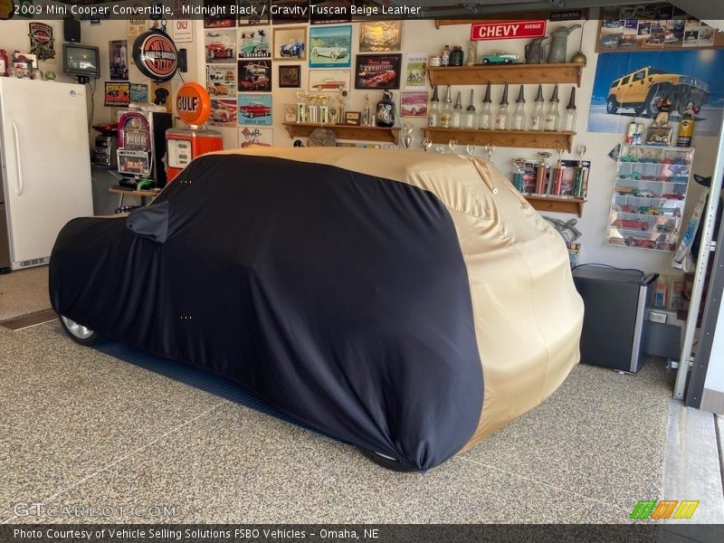 Midnight Black / Gravity Tuscan Beige Leather 2009 Mini Cooper Convertible