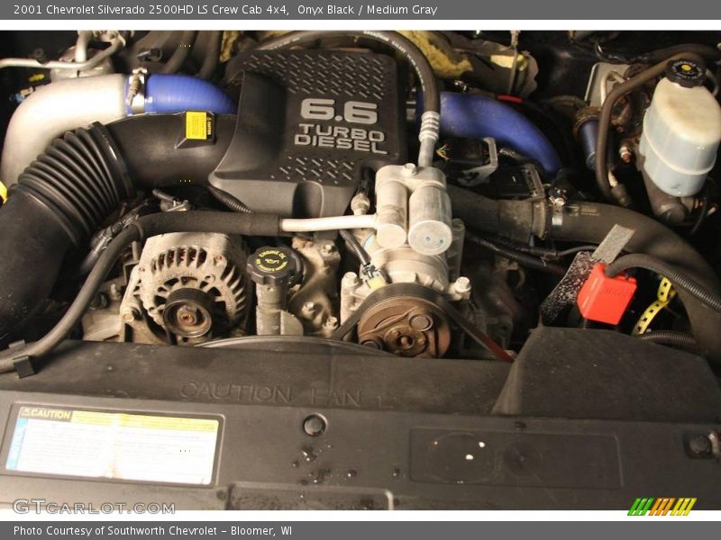 Onyx Black / Medium Gray 2001 Chevrolet Silverado 2500HD LS Crew Cab 4x4