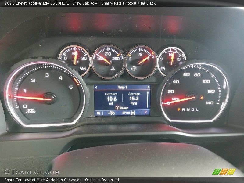 Cherry Red Tintcoat / Jet Black 2021 Chevrolet Silverado 3500HD LT Crew Cab 4x4