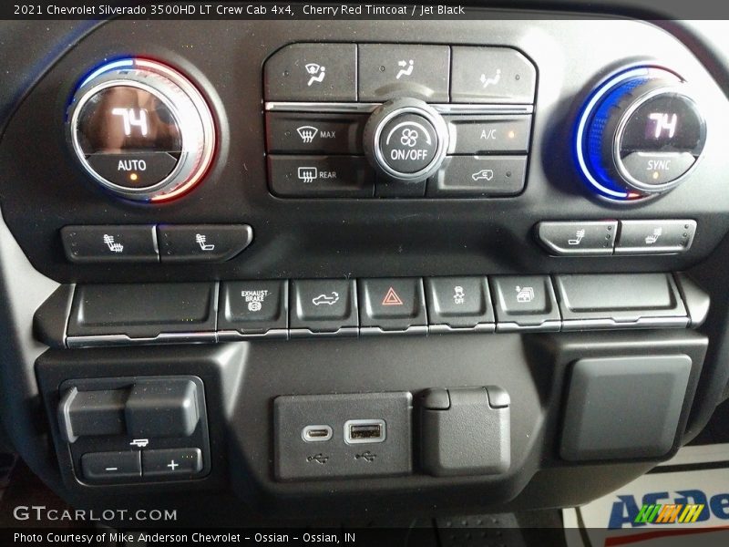 Cherry Red Tintcoat / Jet Black 2021 Chevrolet Silverado 3500HD LT Crew Cab 4x4
