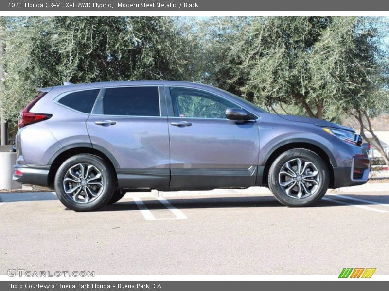 Modern Steel Metallic / Black 2021 Honda CR-V EX-L AWD Hybrid