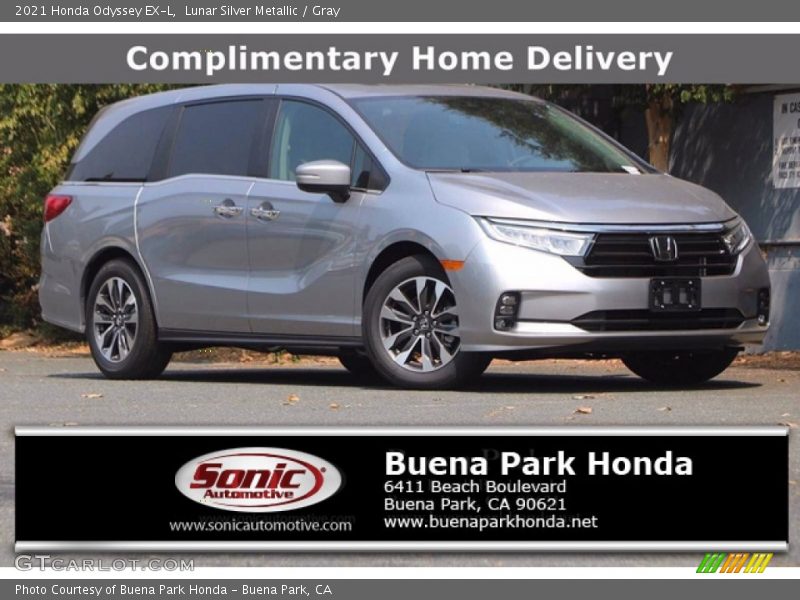 Lunar Silver Metallic / Gray 2021 Honda Odyssey EX-L