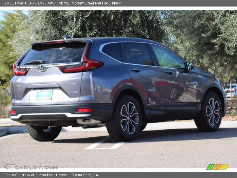 Modern Steel Metallic / Black 2021 Honda CR-V EX-L AWD Hybrid