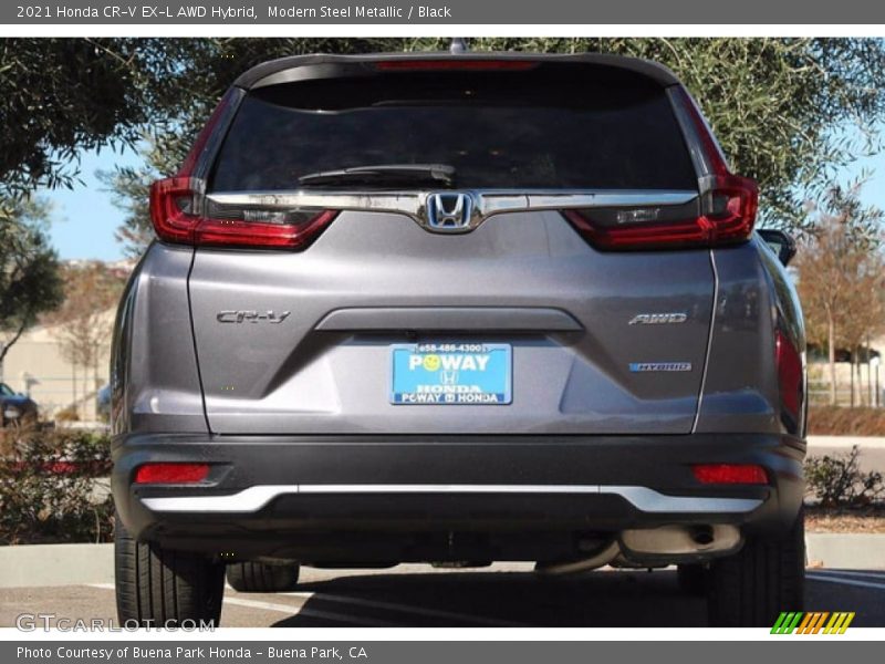 Modern Steel Metallic / Black 2021 Honda CR-V EX-L AWD Hybrid
