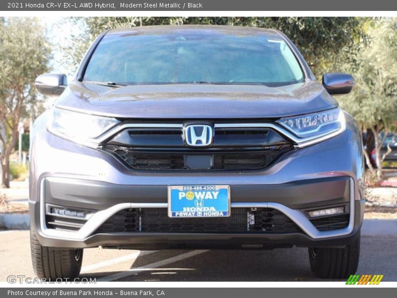 Modern Steel Metallic / Black 2021 Honda CR-V EX-L AWD Hybrid