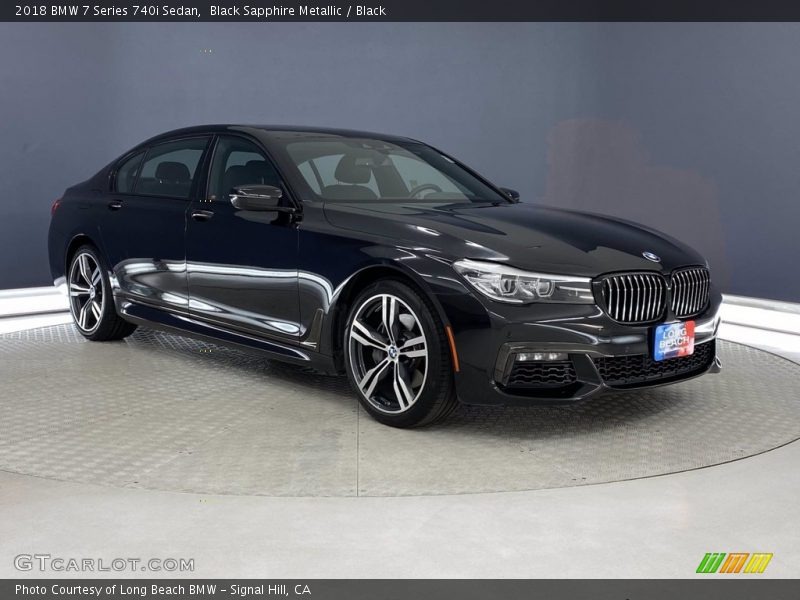 Black Sapphire Metallic / Black 2018 BMW 7 Series 740i Sedan
