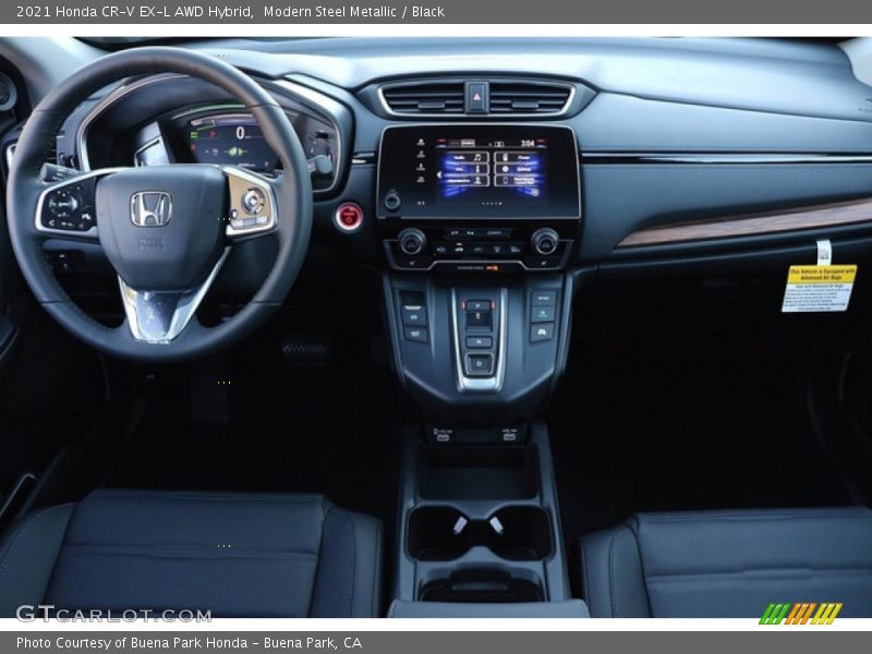 Modern Steel Metallic / Black 2021 Honda CR-V EX-L AWD Hybrid
