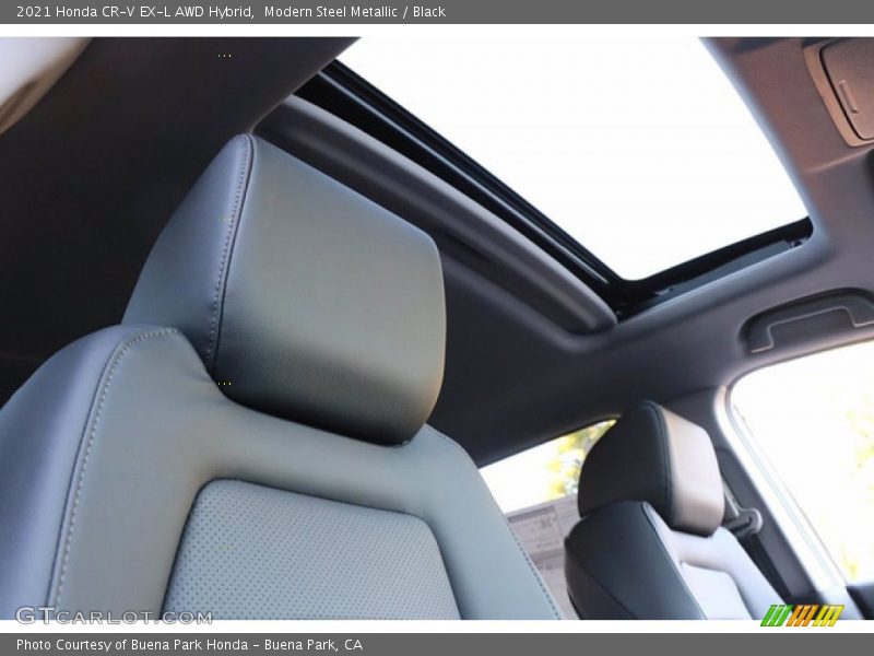 Modern Steel Metallic / Black 2021 Honda CR-V EX-L AWD Hybrid