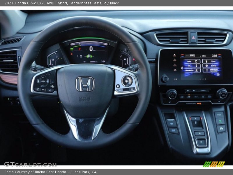 Modern Steel Metallic / Black 2021 Honda CR-V EX-L AWD Hybrid