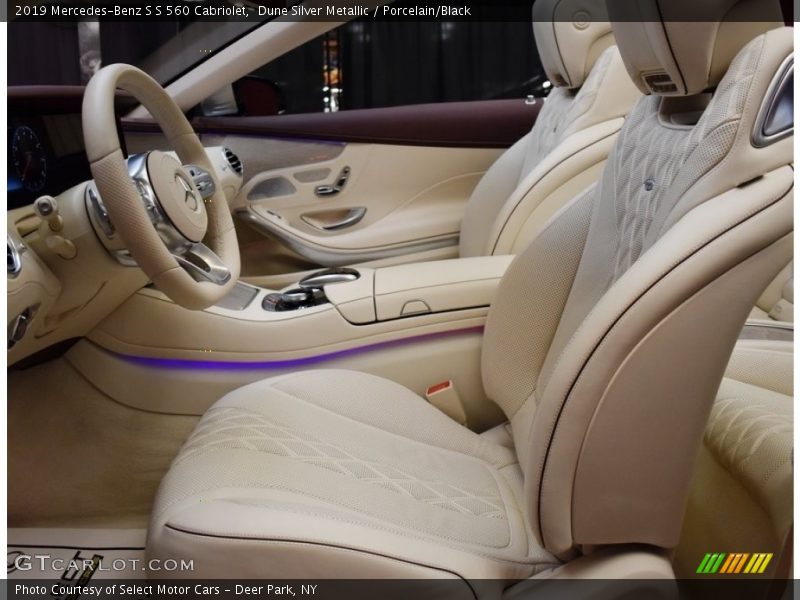 Dune Silver Metallic / Porcelain/Black 2019 Mercedes-Benz S S 560 Cabriolet