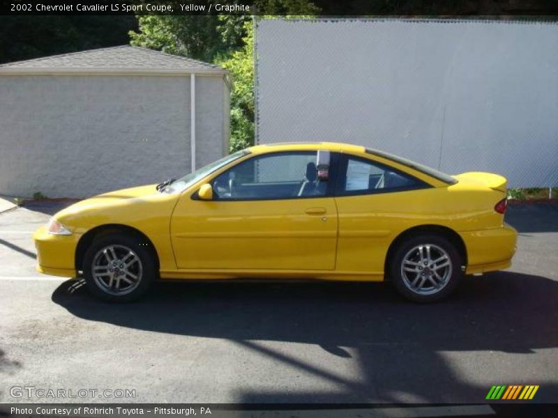 Yellow / Graphite 2002 Chevrolet Cavalier LS Sport Coupe