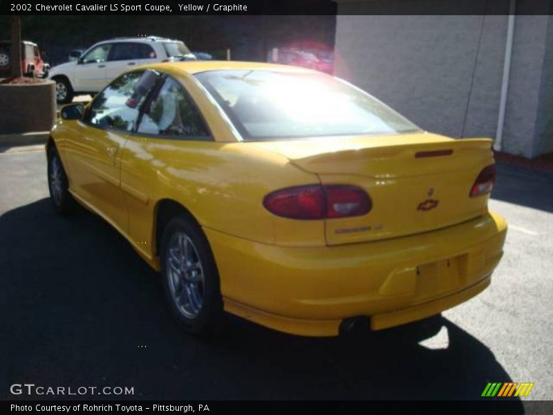 Yellow / Graphite 2002 Chevrolet Cavalier LS Sport Coupe