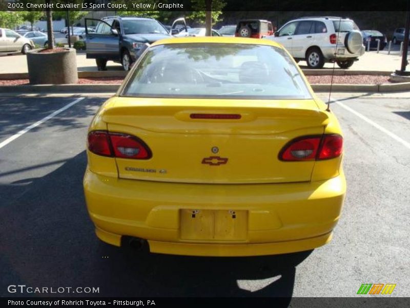 Yellow / Graphite 2002 Chevrolet Cavalier LS Sport Coupe
