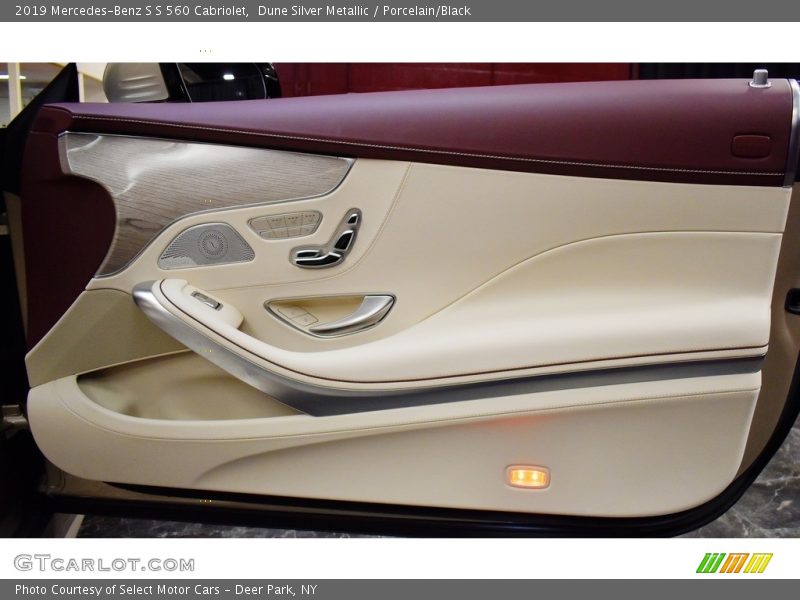 Dune Silver Metallic / Porcelain/Black 2019 Mercedes-Benz S S 560 Cabriolet