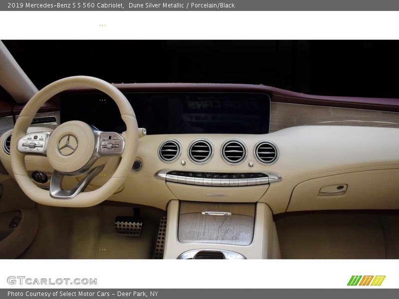 Dune Silver Metallic / Porcelain/Black 2019 Mercedes-Benz S S 560 Cabriolet