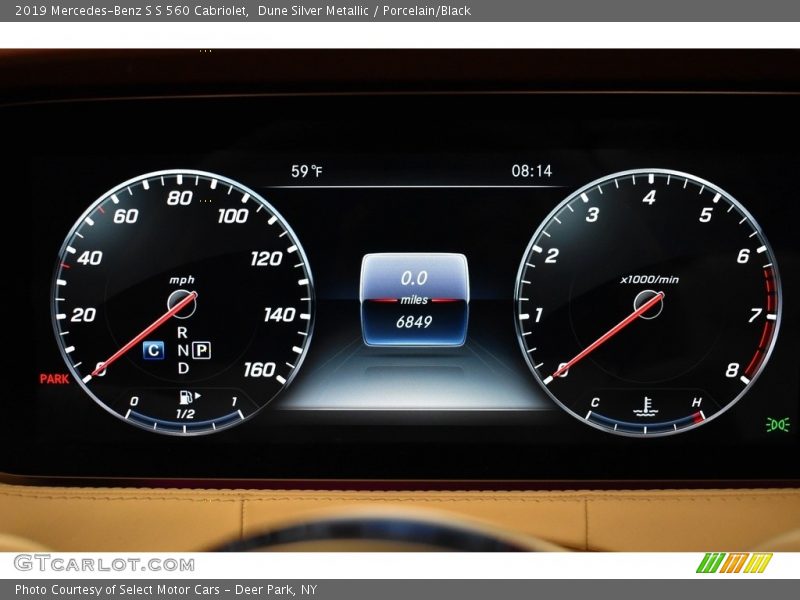 Dune Silver Metallic / Porcelain/Black 2019 Mercedes-Benz S S 560 Cabriolet