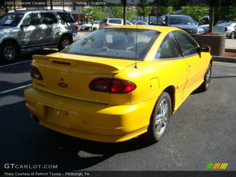 Yellow / Graphite 2002 Chevrolet Cavalier LS Sport Coupe