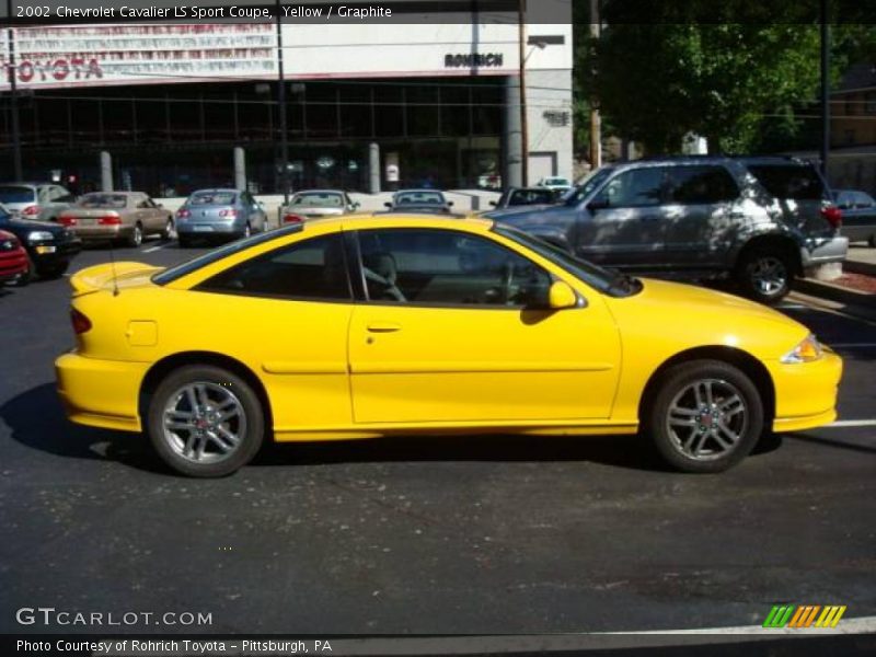 Yellow / Graphite 2002 Chevrolet Cavalier LS Sport Coupe