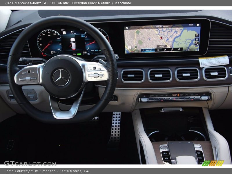 Obsidian Black Metallic / Macchiato 2021 Mercedes-Benz GLS 580 4Matic