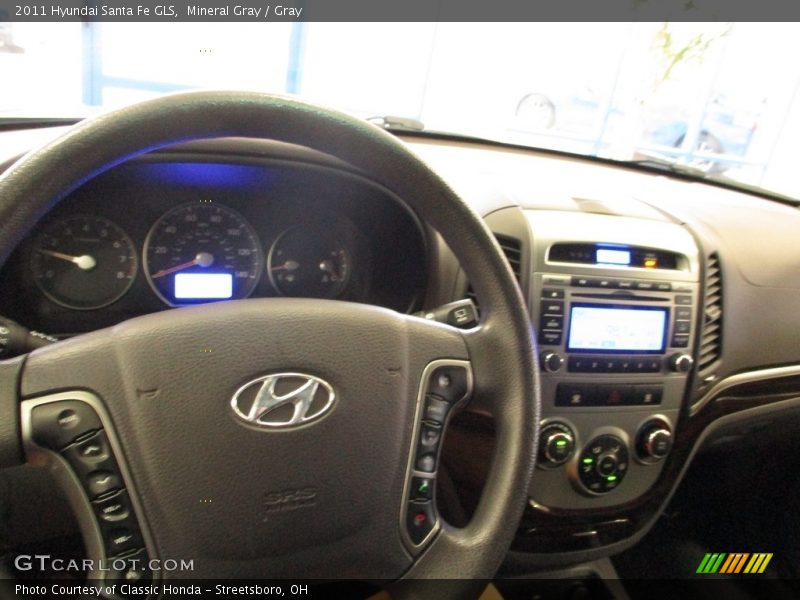 Mineral Gray / Gray 2011 Hyundai Santa Fe GLS
