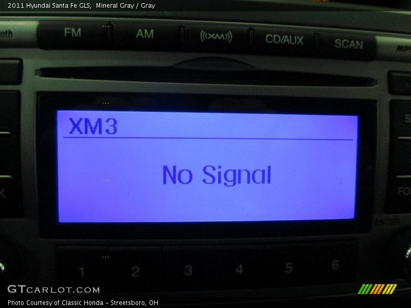 Mineral Gray / Gray 2011 Hyundai Santa Fe GLS