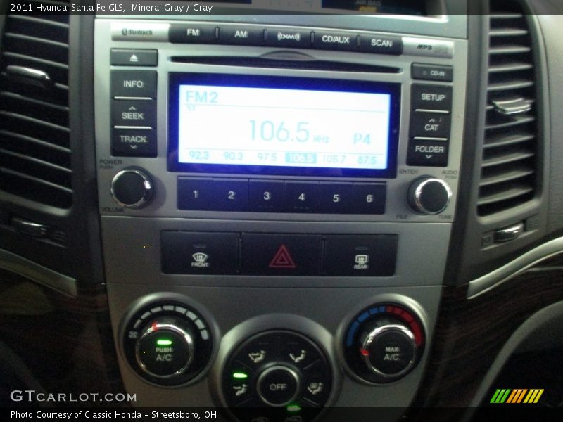 Mineral Gray / Gray 2011 Hyundai Santa Fe GLS