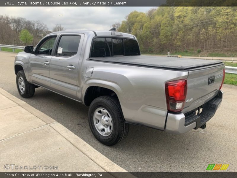 Silver Sky Metallic / Cement 2021 Toyota Tacoma SR Double Cab 4x4