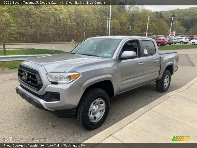 Silver Sky Metallic / Cement 2021 Toyota Tacoma SR Double Cab 4x4