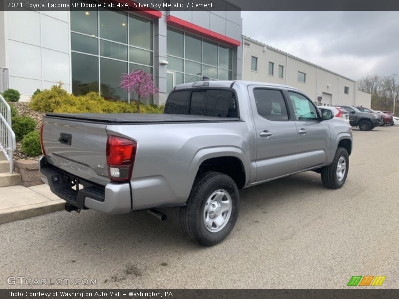 Silver Sky Metallic / Cement 2021 Toyota Tacoma SR Double Cab 4x4