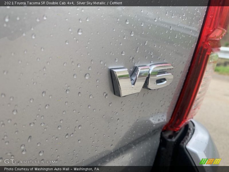 Silver Sky Metallic / Cement 2021 Toyota Tacoma SR Double Cab 4x4