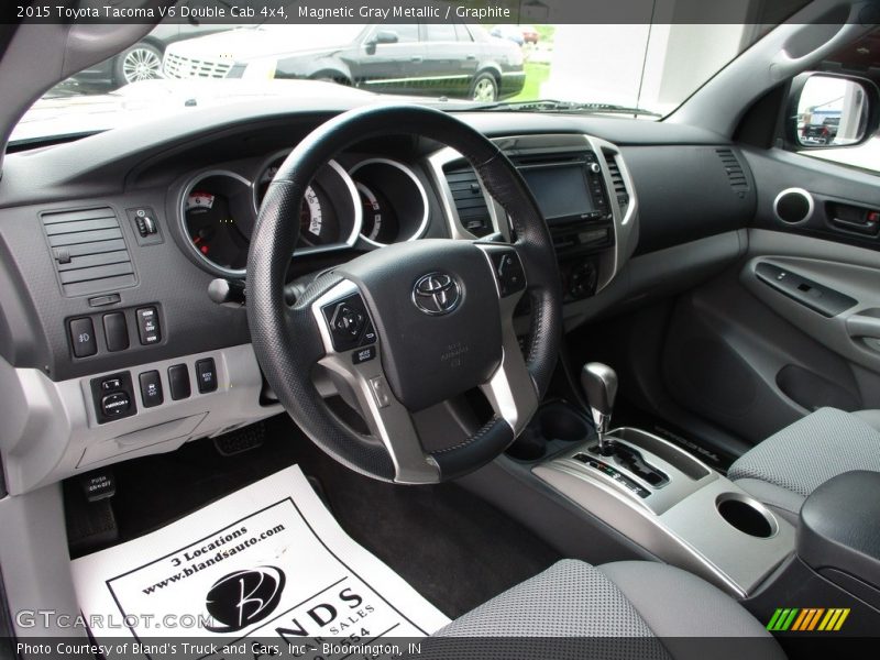 Magnetic Gray Metallic / Graphite 2015 Toyota Tacoma V6 Double Cab 4x4