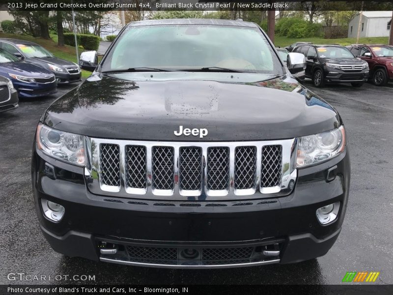 Brilliant Black Crystal Pearl / New Saddle/Black 2013 Jeep Grand Cherokee Overland Summit 4x4